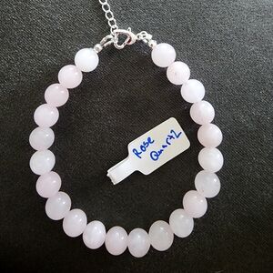 Rose Quartz Beaded Bracelet